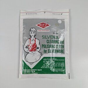 Vintage Ritz Silvena 100% Cotton Cleaning & Polishing Cloth for Silverware USA